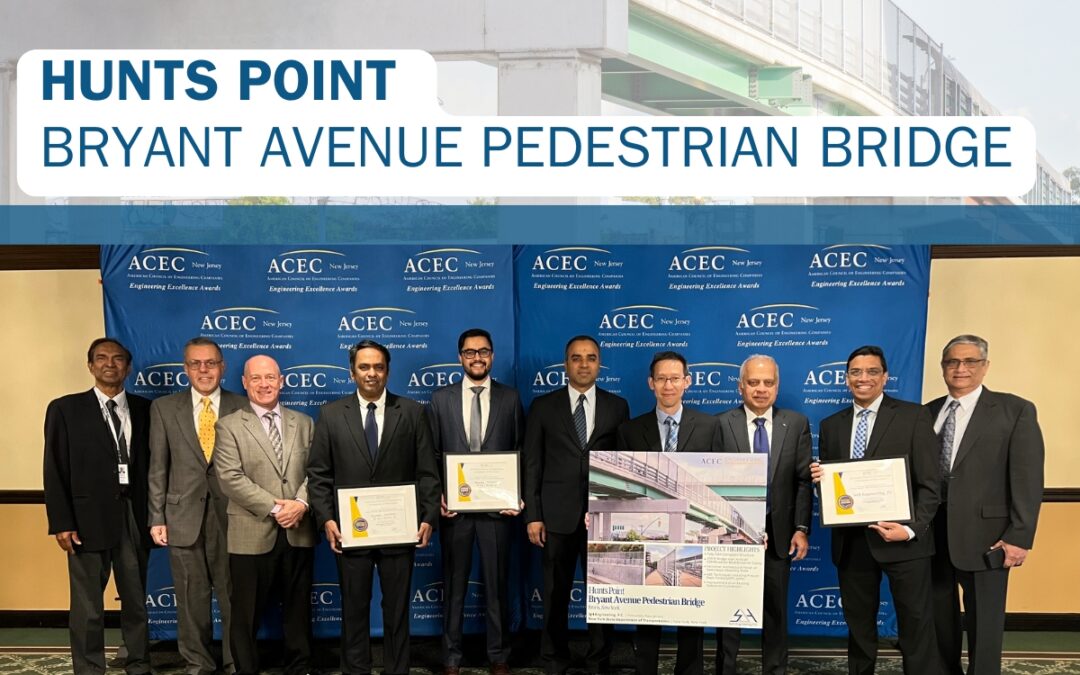 Hunts Point Bryant Avenue Pedestrian Bridge Receives ACECNJ Engineering Excellence Honor Award
